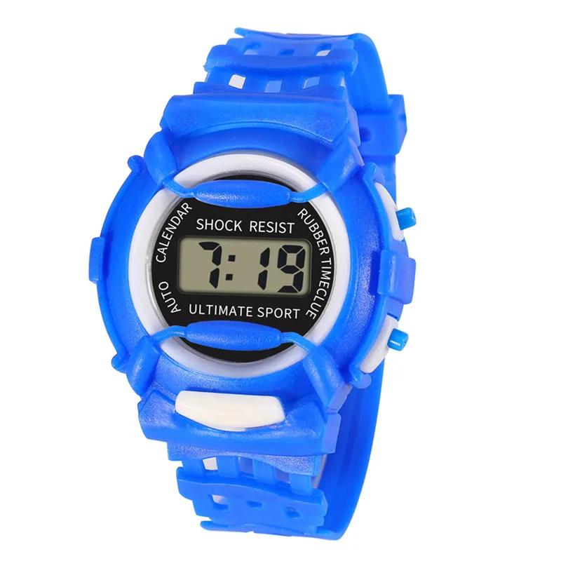 New Fashion Children Girls Analog Digital Sport LED Electronic Smart Waterproof Wrist Watch watch Ladybug hour baby clock #4m15 (12)