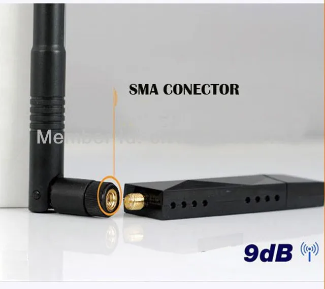 Новинка 2,4 GHz 9dBi Omni wifi антенна двухдиапазонная с RP SMA разъемом для беспроводного маршрутизатора