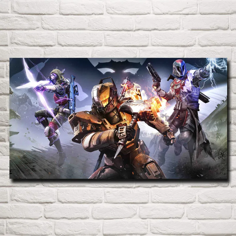 Foocame Destiny The Taken King Oyun Sanat Ipek Kumas Poster Baski