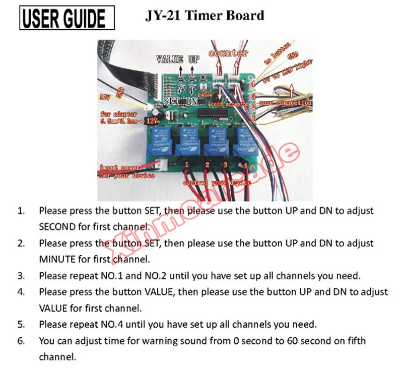 X JY-21 4 Device Timer Board 08