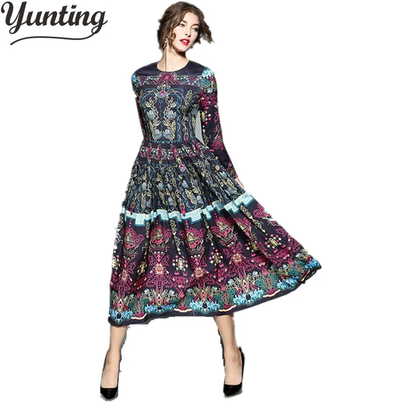 

Elegant Floral Embroidery Runway Dress Women's Vintage Special Occasion Dresses sheer vestido de festa