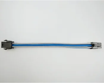 

WinfMOD PCI-E 6PIN Female to Male 18AWG PSU Extension Power Cord / Cable with Light Blue Grey Sleeve