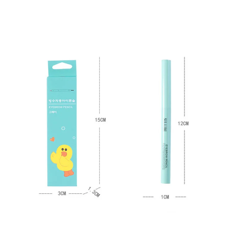 

1 pc automatic Single head Head Eyebrow Pencil Waterproof Natural Long-lasting Non Staining Brows Pen Liner Cosmetic 3colour