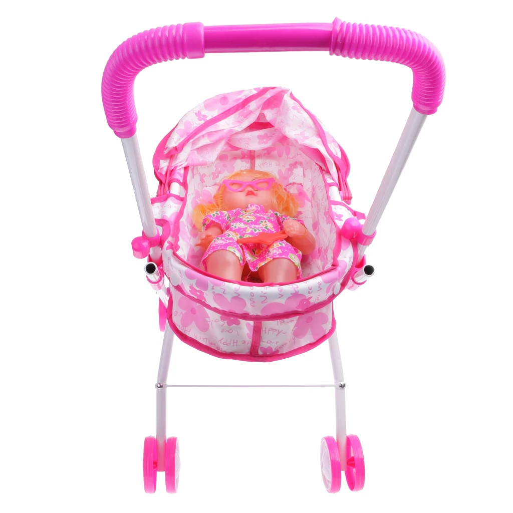 doll pram and cot set