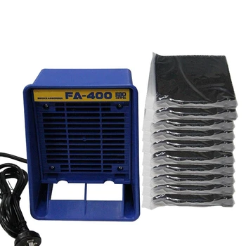 

220V Fa-400 Solder Iron Smoke Absorber,Esd Fume Extractor,Smoking Instrument,With 10 Pc Activated Sponge Eu Plug