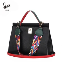 LUOQI Totalizador de La Manera Bolsos de Las Mujeres de Lujo Bolsos de Diseño Étnico Bolsos de Hombro Famosa Marca de Alta Calidad Bolsos Crossbody Femenino