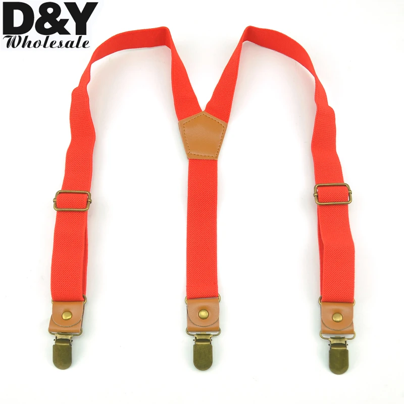 CLOSE OUT GOOD Clips KIDS Suspenders Red color Children/Boys/Girls