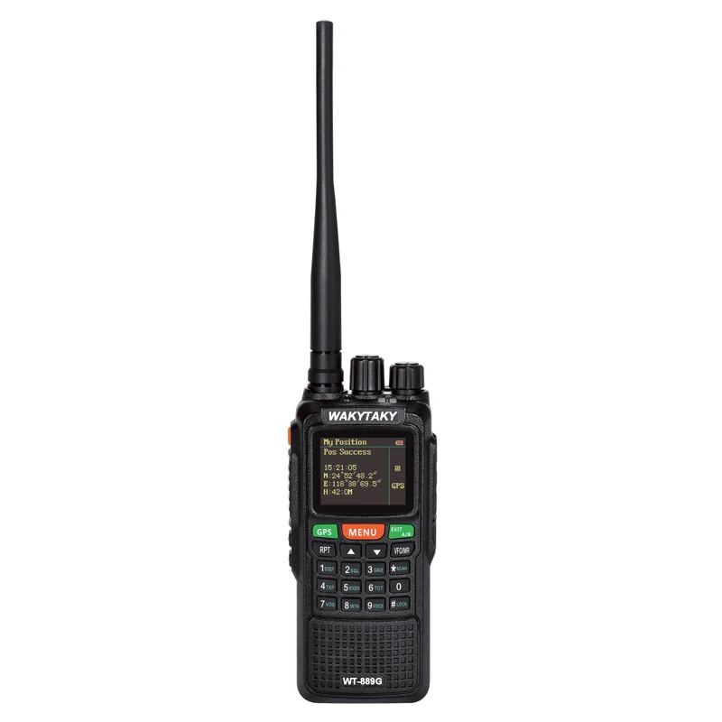 GPS Two Way Radio Dual Band Long Distance Walkie Talkie 10 KM 10W 999CH 3000Mah Handheld Ham