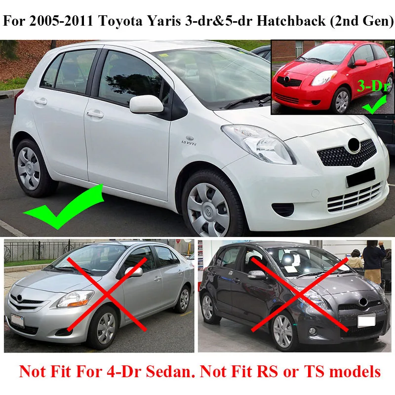 Брызговики для Toyota Yaris хэтчбек люк 2005-2011 Vitz Daihatsu Charade брызговики крылья 2006 2007 2008 2009