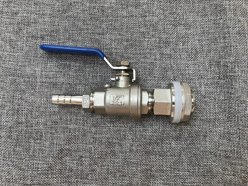 Free Shipping Weldless Stainless Steel Ball Valve &amp Spigot suitable brew kettles Homebrew Hardware | Дом и сад
