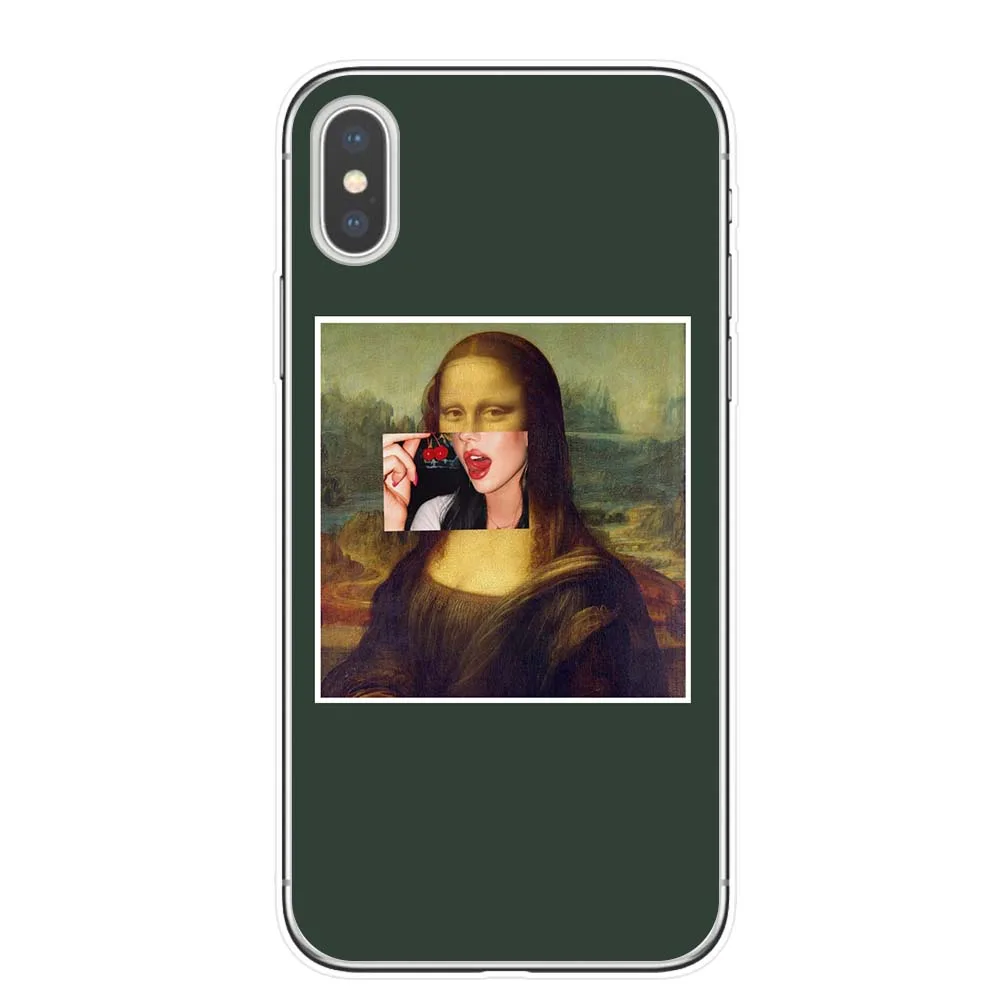 Чехол для телефона KACKYFUL Great art aesthetic van Gogh Mona Lisa с рисунком Давида из ТПУ iPhone 11 Pro X XR XS