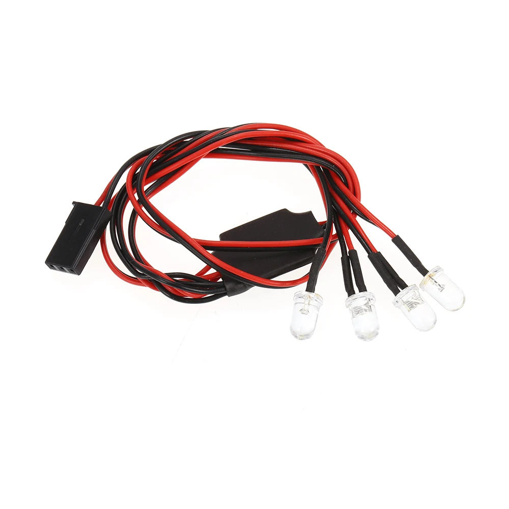 AX008A 2pcs RC Car Multi-Function Square LED Light Lamp w Lampshade for 110 RC Car SCX10 D90 TRX4 Crawler Car SUV RC Model (5)