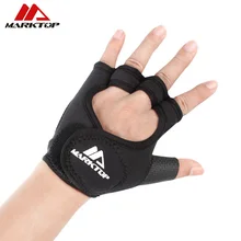 Gym gloves fitness gloves Silicone Antislip Breathable weight lifting sports training gloves Lengthened bandage Dumbbell M5050