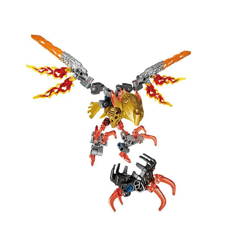 

BIONICLE 77 pcs Ikir Creature of Fire action figures Building Block Bricks Kids toys