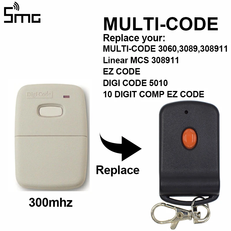 1pcs Digi Code 5010 Gate Garage Door Opener Remote Control