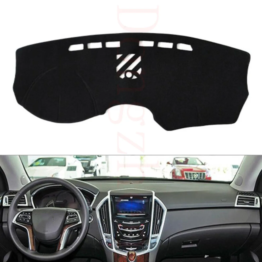

Dongzhen Fit For Cadillac SRX 2009-2015 Car Dashboard Cover Avoid Light Pad Instrument Platform Dash Board Cover