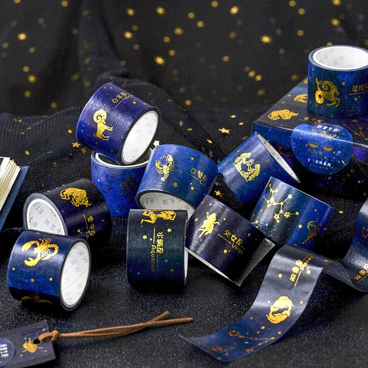 

Originality Constellation 12 Cute Washi Tape Kawaii Masking Tape DIY Decoration Scrapbooking Stickers Creative Stationary