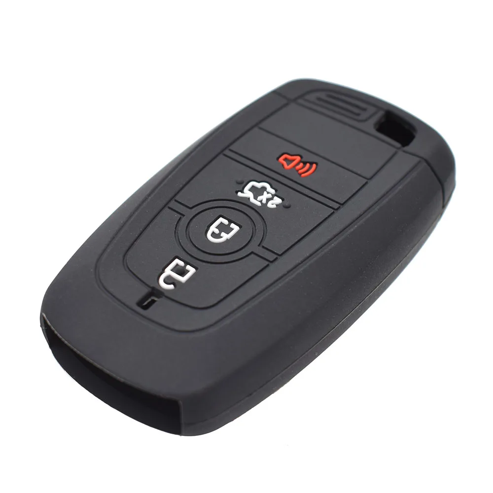 Silicone Key Case Cover For Ford Mustang Fusion Edge Explorer Expedition Keyless Remote Key Fob Shell