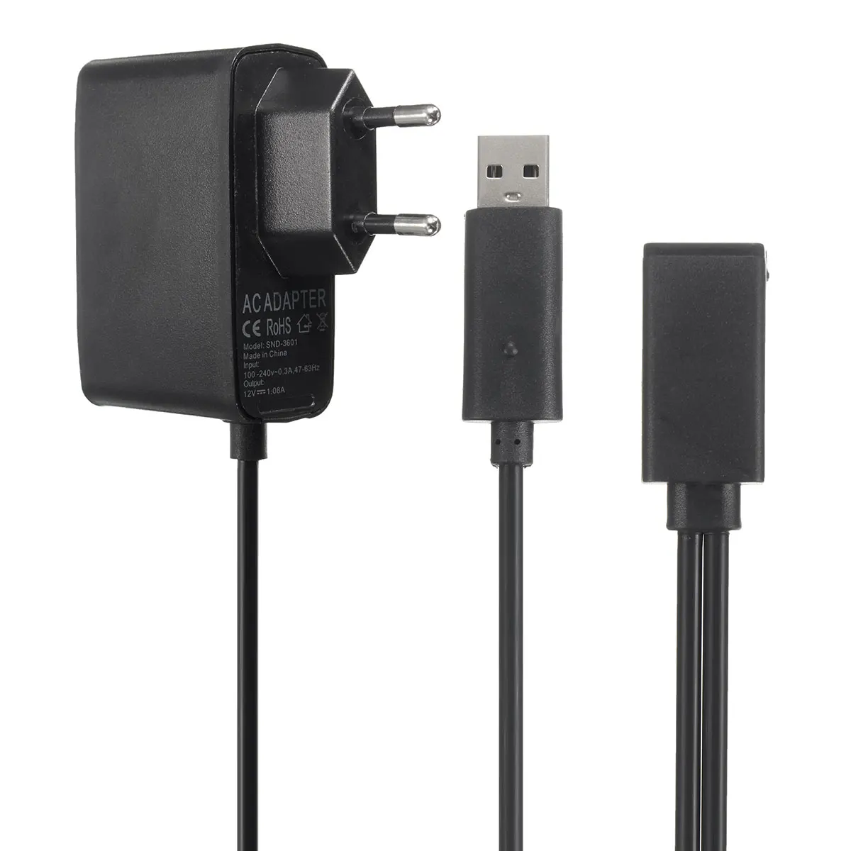 Источник питания AC 100 V-240 V EU Plug US Plug адаптер usb зарядное устройство для microsoft для Xbox 360 Kinect сенсор черный