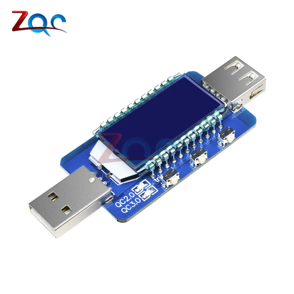 Цифровой USB тестер QC2.0 измеритель напряжения и силы тока с ЖК дисплеем 4 28
