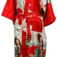 Красный женский шелковый атлас длинный для свадьбы, невесты, подружки невесты халат Павлин халат цветочное кимоно халат большого размера пеньюар