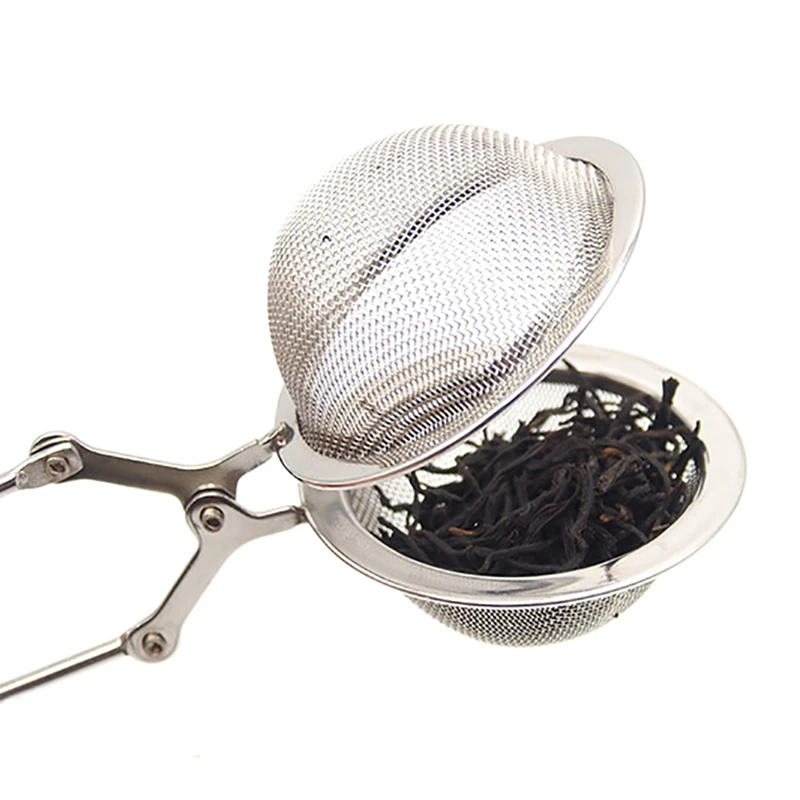 3 шт. чайный настойник из нержавеющей стали сетчатый фильтр для чая диффузор чай круглое ситечко фильтр с ручкой черный травяной чай аксессуары