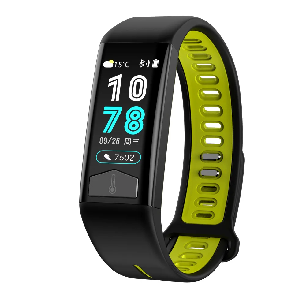 

Smart Wristband Adult Motion Body Temperature Alipay Offline Pay The Weather Forecast ECG Blood Pressure Oxygen Monitoring
