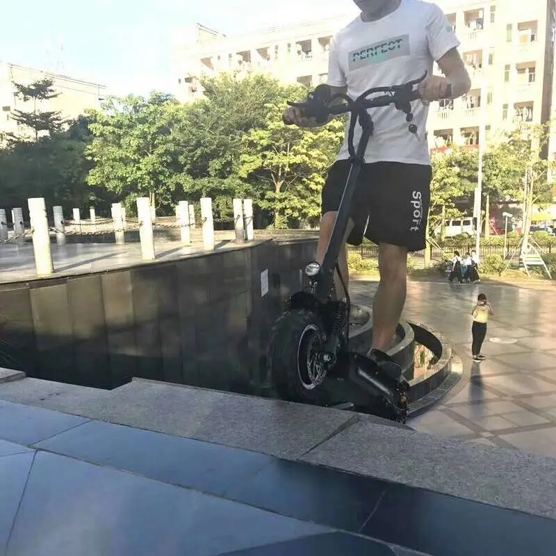 Top STAR free shipping Powerful off road foldable Electric e Scooter Skateboard Adult Kick Electric longboard Scooter 10