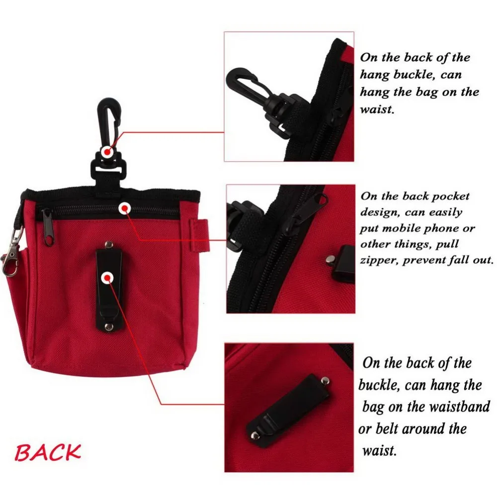 Dog Daze Pets Clix Treat Bait Small Bag with Training Clicker Dogs Reward Snacks Pouch Interactive Waistbag for Dogs Owner