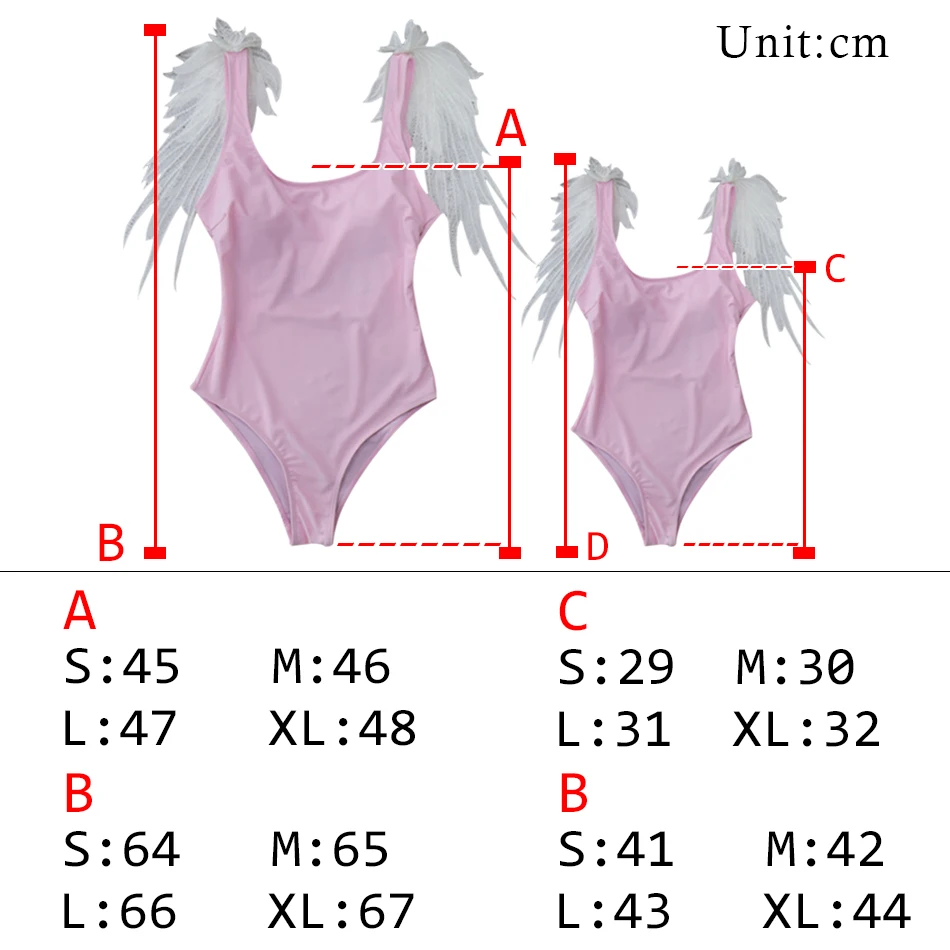Одежда для купания для мамы и ребенка; цельный купальник; боди для родителей и детей; пляжная одежда с крыльями ангела; Монокини; купальник с открытой спиной; купальный костюм для женщин