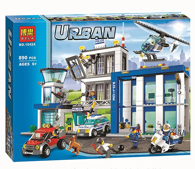 bela 10424 city police station motorbike helicopter model building kits compatible with lego city 60047 blocks educational toys in blocks from toys - Lgo City Police bela 10424 city police station motorbike helicopter model building kits compatible with lego city 60047 blocks educational toys in blocks from toys - Lgo City Police