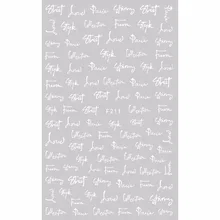 Супер тонкий самоклеющийся 3D дизайн ногтей слайдер стикер черный белый золотой серебряный буквы алфавиты Фрукты Вишня F209-212