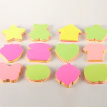 100pcs/Lot Multicolor Variety Shape Sticky Notes Post It Notes Bookmark Sticker Cute Kawaii Memo Pads 100pcs/Lot Multicolor Variety Shape Sticky Notes Post It Notes Bookmark Sticker Cute Kawaii Memo Pads