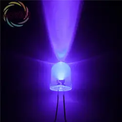 Высокое качество заводская цена 20 штук 10 мм с круглым фиолетовый 10 мм светящиеся Диоды электронный Компоненты супер яркий светодиодный