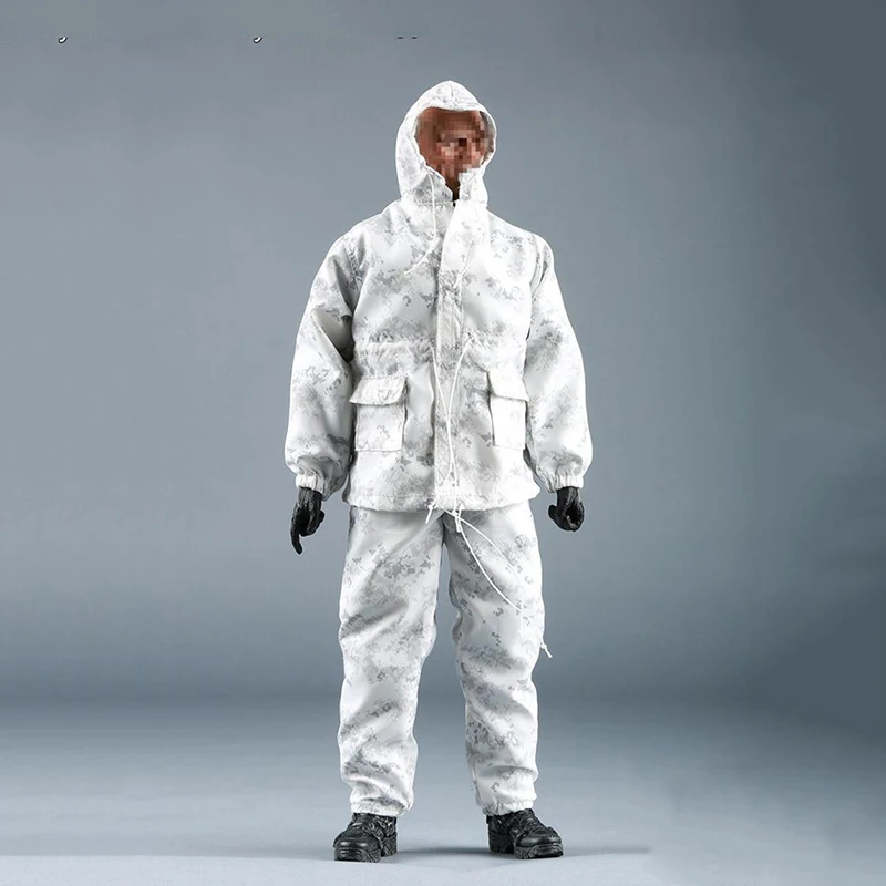 1/6 FG033 Американский темно-синий печать снег цифровой камуфляж военный костюм пальто брюки для 1" Коллекционные фигурки