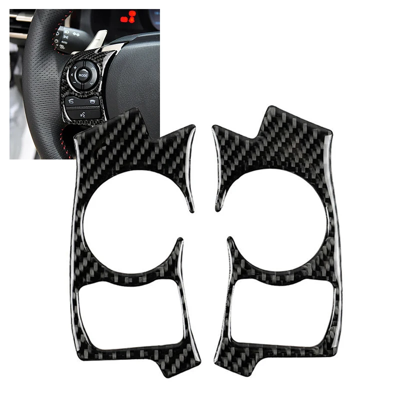 

Steering wheel button cover DIY Carbon For LEXUS IS250 IS300 IS350 Trim Attachment Replacement Fiber 2014-2017