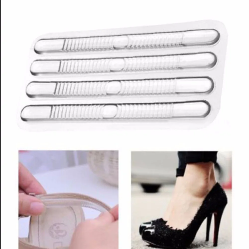 

Wholesale 4 Pcs Fashion Women Ladies Girls Transparent Silicone Gel Heel Cushion protector Feet Care Shoe Insert Pad Insole New