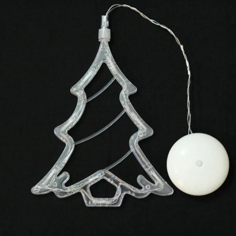 20 Led Christmas Bell Lights Christmas Party Holiday Window Decorative Sucker Lamp Battery Powered Holiday Light for Home Decora (17)