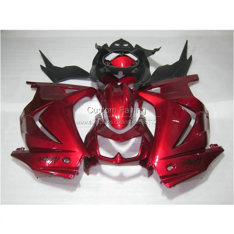

Injection molded customize Fairing kit for Kawasaki 250r 2008-2012 2013 2014 ninja red black plastic fairings EX250 08-14 BL38