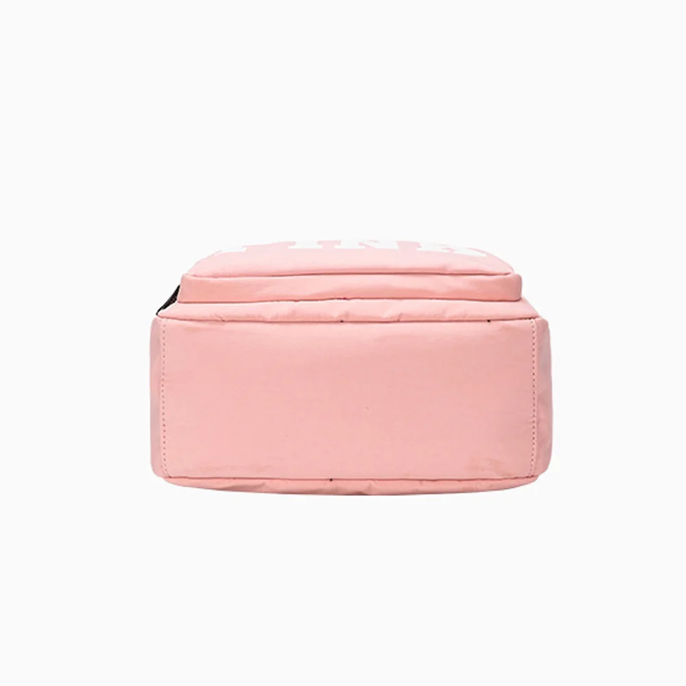 Женский рюкзак розовый женский водонепроницаемый Повседневный простой ученик средней школы сумка модный буквенный мальчик брезентовый Рюкзак для девочек