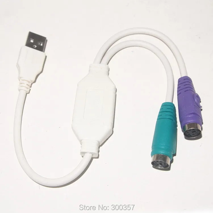 USB Male To PS/2 PS2 Female Converter Cable Cord Converter Adapter