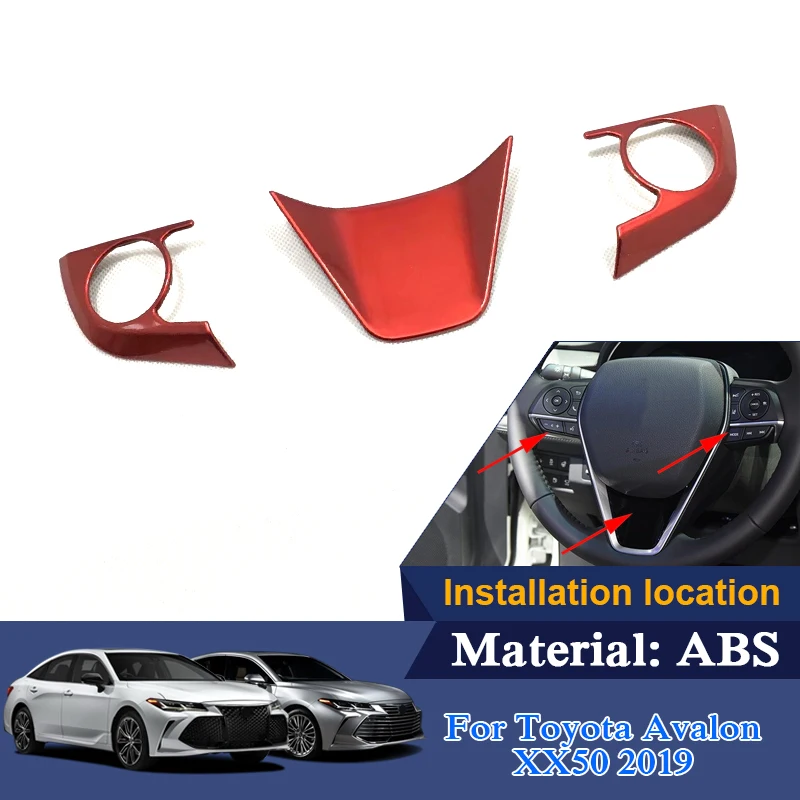 Steering Wheel Sequin For Toyota Avalon XX50 2019 Chrome Car Steering Wheel Cover Sequin