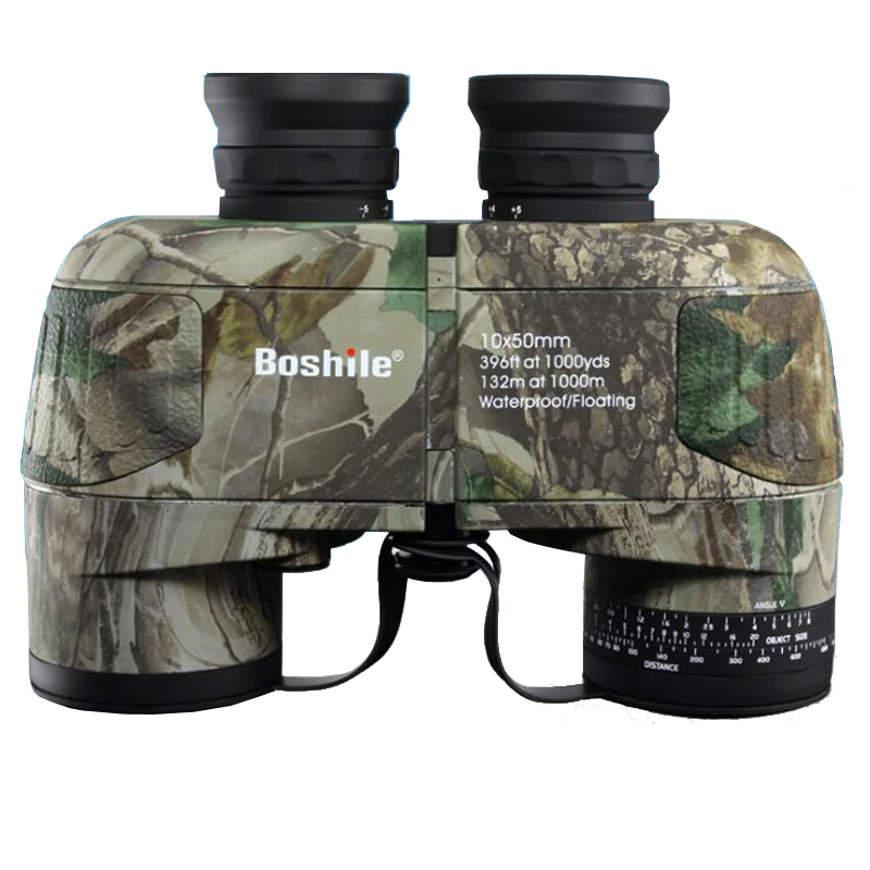 

Professional Bak4 Prism Nitrogen 10X50 Nautical Waterproof Floating Binoculars Navigation Top Telescope With Rangefinder Reticle