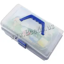 Прозрачный пластиковый съемный портативный органайзер для хранения инструментов коробка коробки