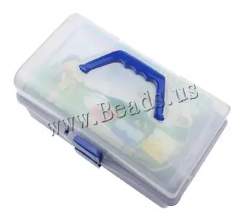 

Transparent 2015 Plastic detachable Portable Storage Container Organizer Tools Box Case Boxes