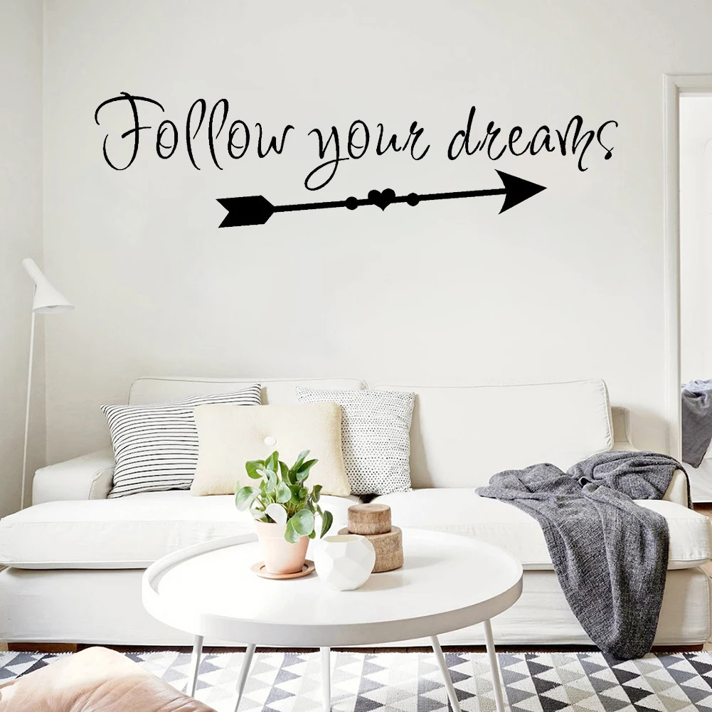 Наклейка на стену Follow Your Dreams|Наклейки стену| |
