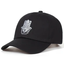 Новая Хамса папа шляпы бейсболка с вышивкой Регулируемый Snapback хлопок унисекс хип хоп шляпа папы костяная Garros