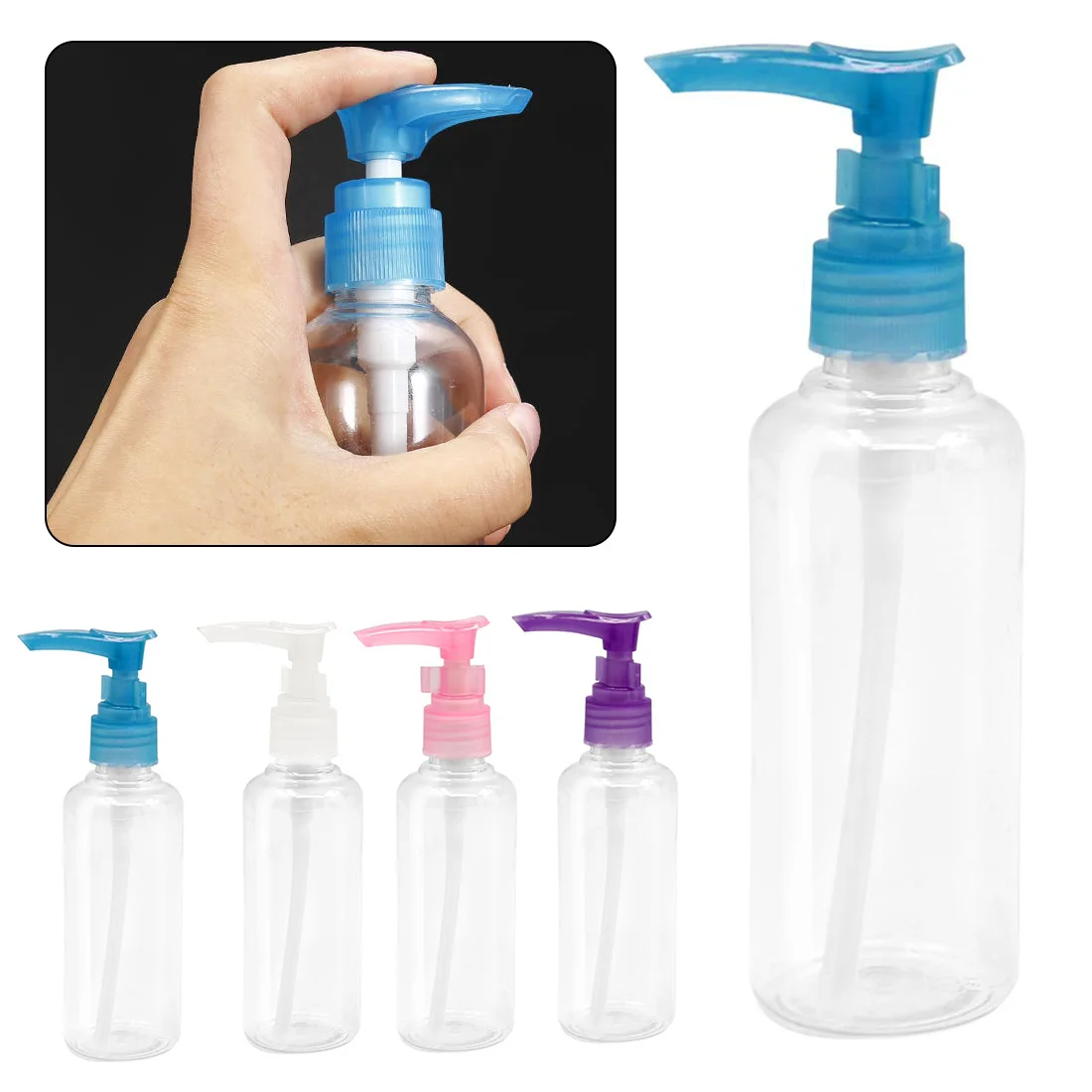 

100ml Water Plastic Bottle Perfume Press Bottle Sprayer Atomizers Empty Pump Cosmetic Bottle perfume