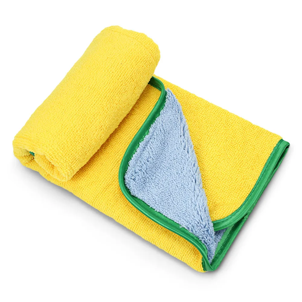 Car Glass Window Wash Towel Drying Cloth Super Soft Absorbent Car Wash Towel Coral Microfiber Velvet Cleaning Towel CA