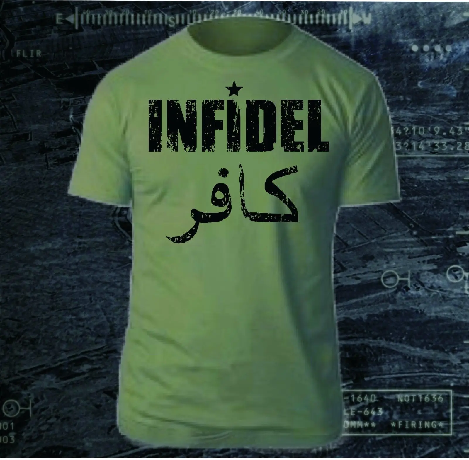 

2019 New Men'S INFIDEL PROUD AMERICAN USA MILITARY AR-15 MARINES NAVY AIR FORCE ARMY T-SHIRT WT Tee Shirt